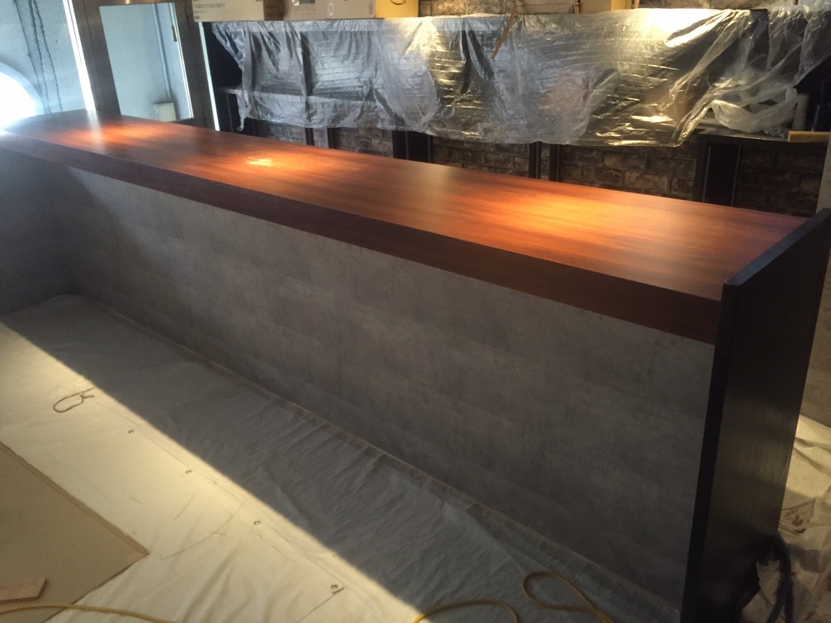 バー（Bar counter）カウンター施工事例 in 福岡大名 | 福岡飲食店内装センター