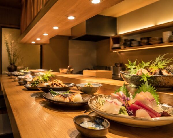 和食店ダウンライト交換
